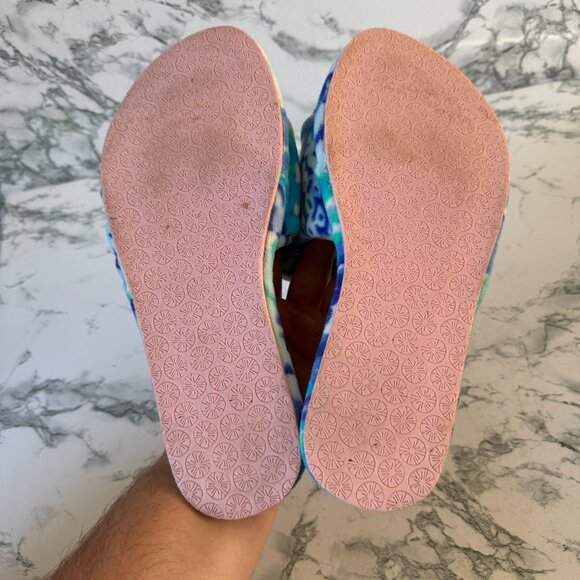 Lilly Pulitzer Women 7 Shoreline Slippers Slip On Colorful Open Toe Comfy Relax - Picture 4 of 5